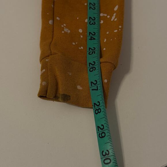 Evolution In Design Paint-Splattered Sleeve Denim Jacket Sz XL Distressed Rocker - Picture 7 of 9